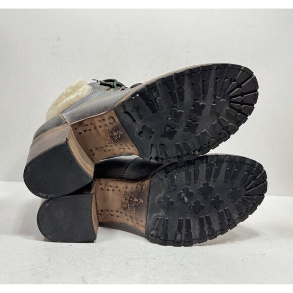 Freebird By Steven Norway Silver Winter Boots Fur Sheep Size Women’s Size 11 - Picture 7 of 9